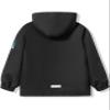 LOKTARC Boys Girls Rain Jacket Kids Lightweight School Coats Waterproof Hooded Raincoats Windbreakers Black 4-5 Years view 2