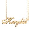 A168A Kaylie Custom Name Necklace Customized Personalized Plated Name Necklace for Mother Daughter Christmas New Year Gold view 1