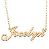 A168A Jocelyn Custom Name Necklace Customized Personalized Plated Name Necklace for Mother Daughter Christmas New Year Gold view 1