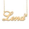 A168A Lena Custom Name Necklace Customized Personalized Plated Name Necklace for Mother Daughter Christmas New Year Gold view 1