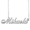 A168A Mikaela Custom Name Necklace Customized Personalized Plated Name Necklace for Mother Daughter Christmas New Year Silver view 1