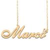 A168A Marco Custom Name Necklace Customized Personalized Plated Name Necklace for Mother Daughter Christmas New Year Gold view 1
