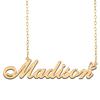 A168A Madison Custom Name Necklace Customized Personalized Plated Name Necklace for Mother Daughter Christmas New Year Gold view 1