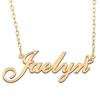 A168A Jaelyn Custom Name Necklace Customized Personalized Plated Name Necklace for Mother Daughter Christmas New Year Gold view 1
