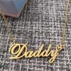 A168A Jaelyn Custom Name Necklace Customized Personalized Plated Name Necklace for Mother Daughter Christmas New Year Gold view 3