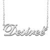 A168A Desiree Custom Name Necklace Customized Personalized Plated Name Necklace for Mother Daughter Christmas New Year Silver view 1