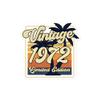 Vintage 1972 Sticker 50th Birthday Sticker view 1