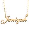 A168A Janiyah Custom Name Necklace Customized Personalized Plated Name Necklace for Mother Daughter Christmas New Year Gold view 1