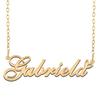 A168A Gabriela Custom Name Necklace Customized Personalized Plated Name Necklace for Mother Daughter Christmas New Year Gold view 1