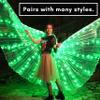 Tidalpool Illuminated Veil - Angel Wings Adult Size - Festival Clothing & Angel Costume - Fairy Wings & Rave Clothes Cosplay Outfit (Green) view 3