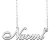 A168A Naomi Custom Name Necklace Customized Personalized Plated Name Necklace for Mother Daughter Christmas New Year Silver view 1