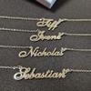 A168A Megan Custom Name Necklace Customized Personalized Plated Name Necklace for Mother Daughter Christmas New Year Silver view 2
