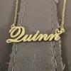 A168A Whitney Custom Name Necklace Customized Personalized Plated Name Necklace for Mother Daughter Christmas New Year Gold view 4