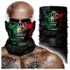 4pcs Skull Mexico Flag Face Scarf Sun Neck Gaiter for Motorcycle Riding Driving Skeleton Bandana Headwear Tube Headband view 4