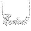 A168A Erica Custom Name Necklace Customized Personalized Plated Name Necklace for Mother Daughter Christmas New Year Silver view 1