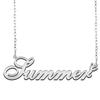 A168A Summer Custom Name Necklace Customized Personalized Plated Name Necklace for Mother Daughter Christmas New Year Silver view 1