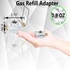 Horynar Butane Refill Adapter with Exhaust Air Pressure Button (4 Pack) view 2