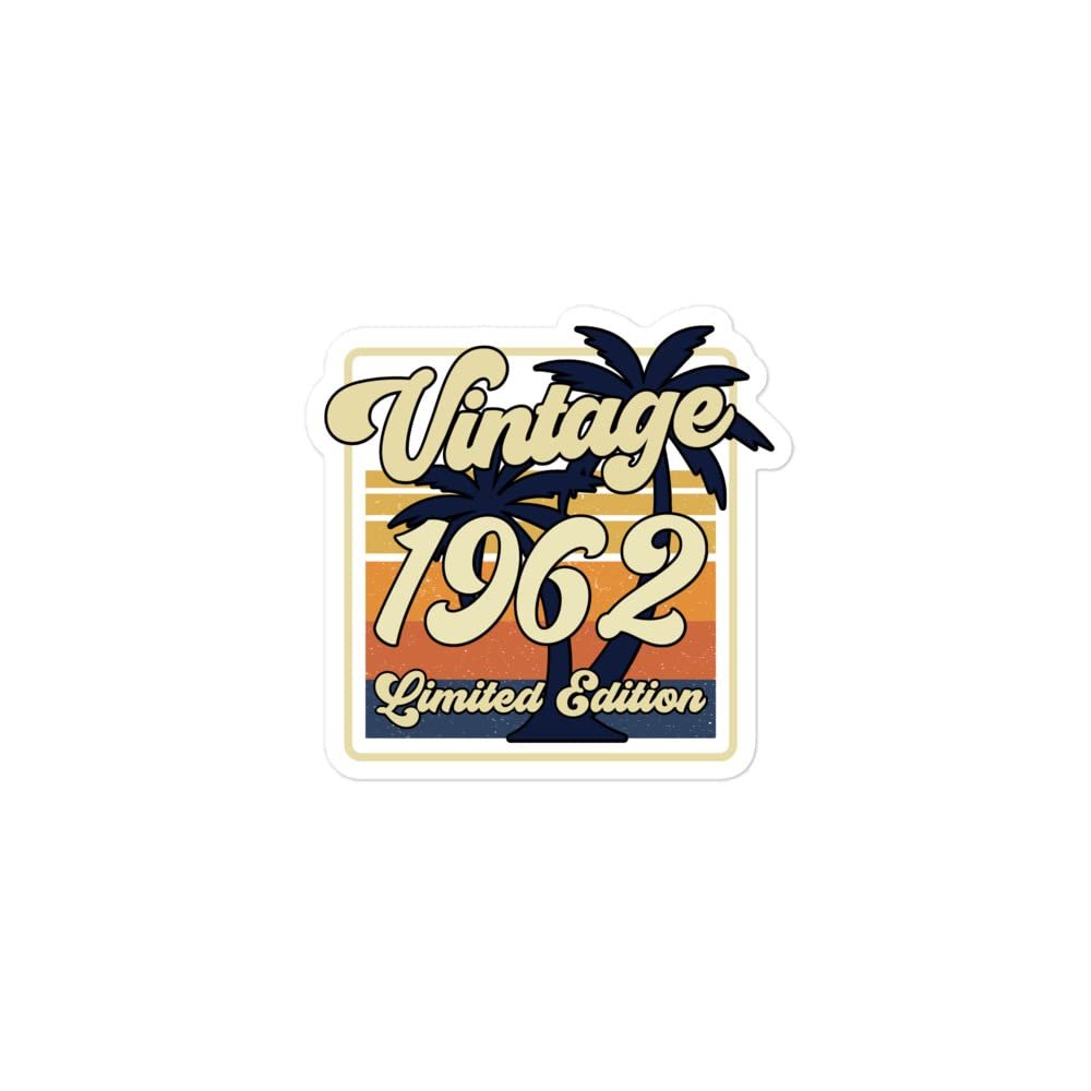 Vintage 1962 Sticker 60th Birthday Gift