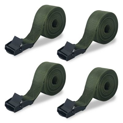 Trail Cam Straps, Upperosey Game Camera Strap with Long-Lasting Alloy Buckle, Wildlife Trial Camera Accessories w/Durable Nylon Fiber, Deer Camera Tree Belts, 25mm Width * 6 ft. Long (4 Packs)