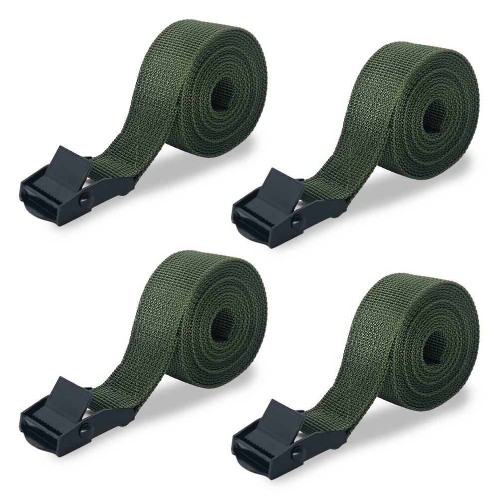 Trail Cam Straps, Upperosey Game Camera Strap with Long-Lasting Alloy Buckle, Wildlife Trial Camera Accessories w/Durable Nylon Fiber, Deer Camera Tree Belts, 25mm Width * 6 ft. Long (4 Packs)