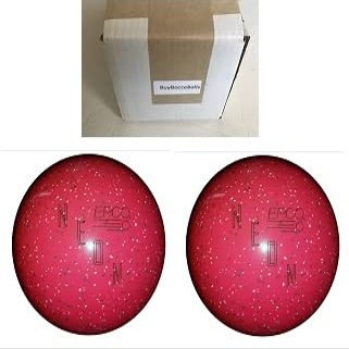 BuyBocceBalls - EPCO Duckpin Bowling Balls - - (4 3/4 inch- 3lbs. 10 oz.) Pack of 2 - Neon Speckled - Magenta - Made in USA