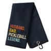 DYJYBMY Husband Dad Pickleball Legend Embroidered Pickleball Towel, Pickleball Gifts for Men Women, Pickleball Lovers, Pickleball Player, Birthday Gifts for Pickleball Fan, Retirement Gifts view 1