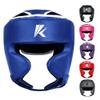 Kruzak Unisex Boxing Headgears - MMA Training, Adjustable Padded, Kara,Muay Thai Headgear, Kickboxing, Sparring, Martial Arts, Karate, Taekwondo MMA Body Equipment - Blue - Large/X-Large view 1