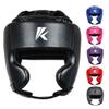 Kruzak Unisex Boxing Headgears - MMA Training, Adjustable Padded, Kara,Muay Thai Headgear, Kickboxing, Sparring, Martial Arts, Karate, Taekwondo MMA Body Equipment - Black - Large/X-Large view 1