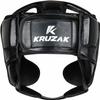 Kruzak Unisex Boxing Headgears - MMA Training, Adjustable Padded, Kara,Muay Thai Headgear, Kickboxing, Sparring, Martial Arts, Karate, Taekwondo MMA Body Equipment - Black - Large/X-Large view 2