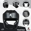 Kruzak Unisex Boxing Headgears - MMA Training, Adjustable Padded, Kara,Muay Thai Headgear, Kickboxing, Sparring, Martial Arts, Karate, Taekwondo MMA Body Equipment - Black - Large/X-Large view 3