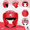 Kruzak Unisex Boxing Headgears - MMA Training, Adjustable Padded, Kara,Muay Thai Headgear, Kickboxing, Sparring, Martial Arts, Karate, Taekwondo MMA Body Equipment - Red - Small/Medium view 3