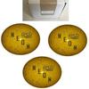 BuyBocceBalls - EPCO Duckpin Bowling Balls - - (4 3/4 inch- 3lbs. 6 oz.) Pack of 3 - Neon Speckled - Yellow - Made in USA view 1