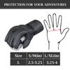 Kruzak MMA Gloves, Men and Womens Half-Finger Boxing Mitts, Hand Wraps with Open Palms for Grappling, Kickboxing, Sanda, Sparring, Muay Thai (L/XL - Matte Black) view 4