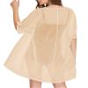 BelleLovin Womens Sexy Sheer Short Sleeve Cardigan See Through Mesh Cover Up (X-Large, Nude) view 1