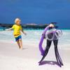 Kids Snorkeling Set with Fins Anti Leak Snorkeling Gear for Kids with Adjustable Flippers, Youth Junior Full Dry Snorkel Set Swimming Goggles with Nose Cover Diving Mask Scuba with Bag, 5-14 Yrs view 3