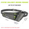 Running Belt, Waterproof Hydration Belt with Water Bottle Holder Hiking Walking Waist Pack Reflective Adjustable Fanny Pack Compatible for Phone Waistband Outdoor view 2