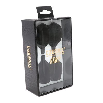 CUESOUL TERO Plus New Double Direction Telescopic and Rotating Dart Flights System-AK4P Dart Flights Black