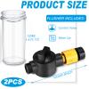Boat Engine Flush Mixer Liquid Flow Valve for Salt Remover Solution Ideal to Flush Outboard and Inboard Engines Connects with Garden Hose, Spray Nozzle, Engine Flusher (1 Pieces) view 2