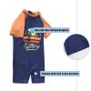 Boys Rash Guard Swimsuits One Piece Short Sleeve Swim Shirt for Kids UPF 50+ Sun Protection Bathing Suits Surfing 4T view 3