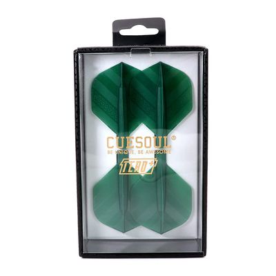 CUESOUL TERO Plus New Double Direction Telescopic and Rotating Dart Flights System-AK4P Dart Flights Green