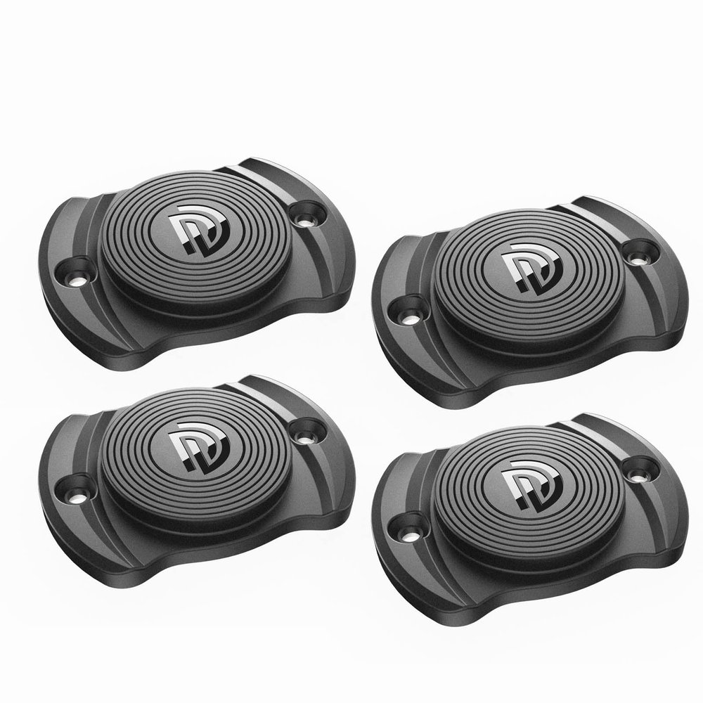 DD Gun Magnet 33 lbs.Rated Magnetic Gun Mount, Anti Scratch HQ Rubber Coated Concealed Firearm Holder for Car,Wall,Truck,Desks,Safes and Vehicle (Mini Magnet 4 Pack)
