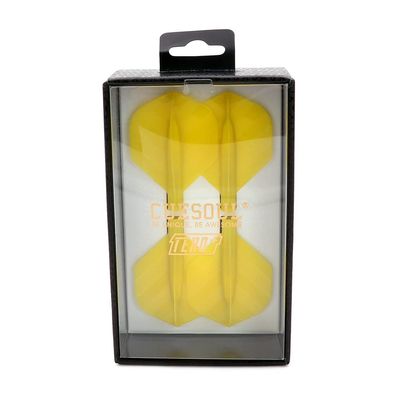 CUESOUL TERO Plus New Double Direction Telescopic and Rotating Dart Flights System-AK4P Dart Flights Yellow