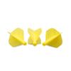 CUESOUL TERO Plus New Double Direction Telescopic and Rotating Dart Flights System-AK4P Dart Flights Yellow view 4