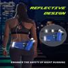 Running Belt, Waterproof Hydration Belt with Water Bottle Holder Hiking Walking Waist Pack Reflective Adjustable Fanny Pack Compatible for Phone Waistband Outdoor view 3