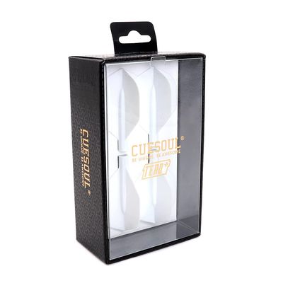 CUESOUL TERO Plus New Double Direction Telescopic and Rotating Dart Flights System-AK4P Dart Flights White