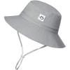 55cube Infant Sun Hat, 0-6 Months UPF 50+ Baby Sun Hat for Newborn Girls Boys, Ultra Soft Wide Brim Beach Bucket Hat with Adjustable Chin Strap 2Pack view 4