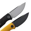 Petrified fish PFP01X Beluga,2.99" 14C28N Sand blasting Blade,95.6g G10 Hande Front Flipper Liner lock Folding knife (Yellow G10, Black Stonewashed) view 4
