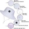 55cube Baby Sun Hat (Age 2-4 Years), UPF 50+ UV Protection Kids Bucket Hat, Wide Brim & Adjustable, 2Pack view 2