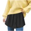 Adjustable Layering Fake Top for Women Lower Sweep T-Shirts Sweaters Extender Mini Skirt Slips Versatile Fake Hem view 1