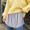 Adjustable Layering Fake Top for Women Lower Sweep T-Shirts Sweaters Extender Mini Skirt Slips Versatile Fake Hem view 2
